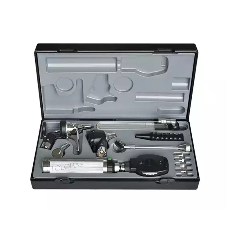 LHGWGXP Clinical ENT Medical Diagnostic Set Otoscope Ophthalmoscope Examination ENT Instrument Kit