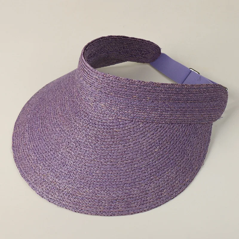 USPOP Raffia-Sonnenhut für Damen, verstellbarer, rollbarer Sommer-Strandhut mit breiter Krempe