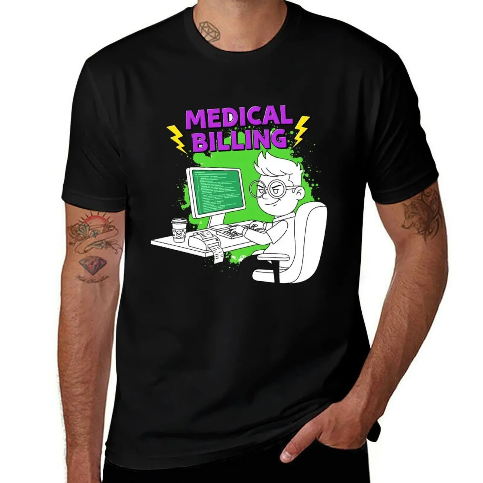 

Medical Billing for Men T-Shirt graphics cheap stuff customs fashion shirts men tshirt