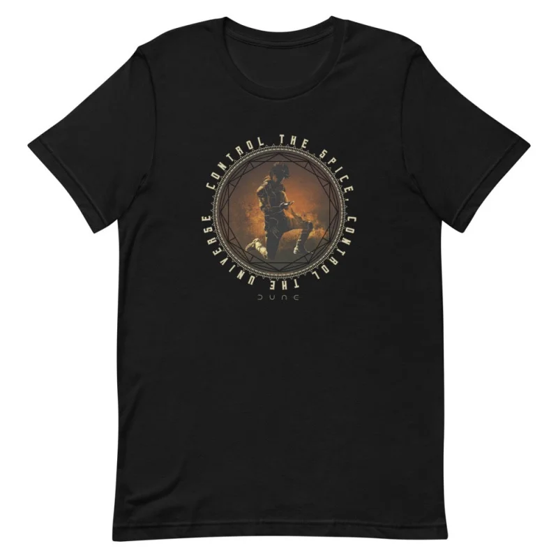 

Dune Control The Spice Gift T-Shirt for SIC FI fans Control The Universe Adult Short Sleeve Graphic clothes All size Tops S-6XL