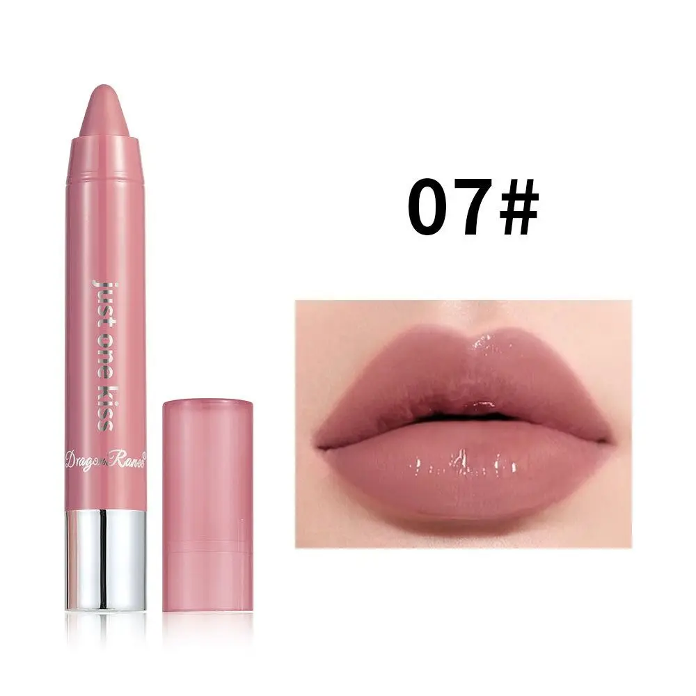 Smooth Moisturizing ลิปสติก Crayon Non-stick No Fade Lip Liner กันน้ํา Sweat Proof Lip Stick ผู้หญิง