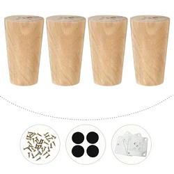 Patas de sofá para muebles, 4 piezas, horquilla de repuesto, color blanco