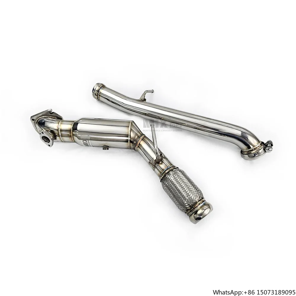 

Stainless Steel Car Accessories Suitable for Jeep Wrangler Rubicon JL 2.0T 3.6L Auto Exhaust Downpipe With Heat Shield Exhaust