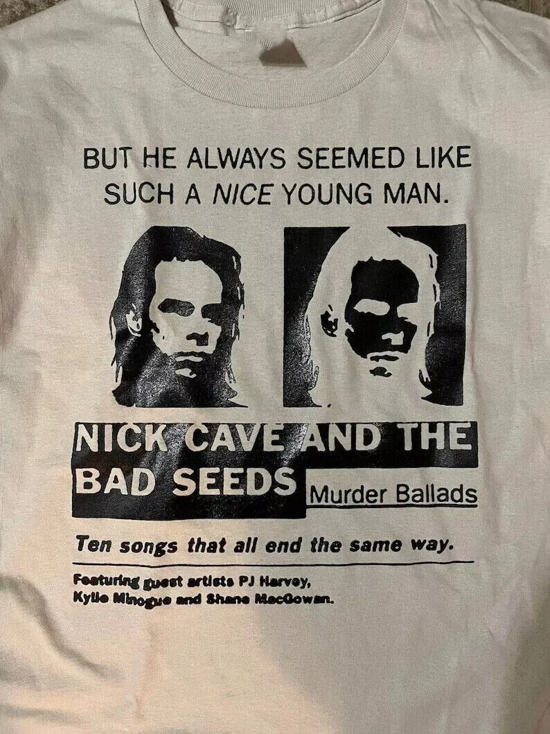 Nick Cave And The Bad Seeds Murder Ballads T Shirt Full Size S-5XL