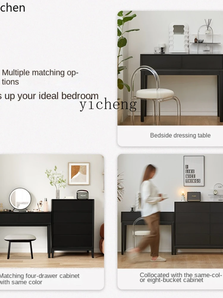 YFY Solid Wood Eight Spares Cabinet 30cm Thickness Bedroom Bed Front Cabinet Locker