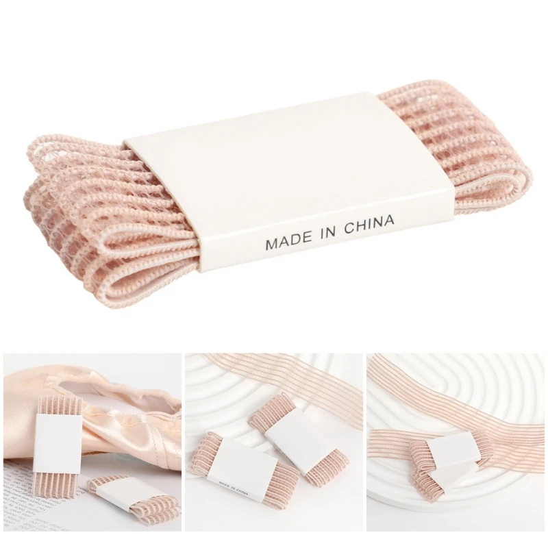 35cm Ballet Pointe Shoes Elastic Bands Ballet Toe Reinforced Elastic Bands Invisible Straps Fishnet Band for Pointe Shoe 24BD