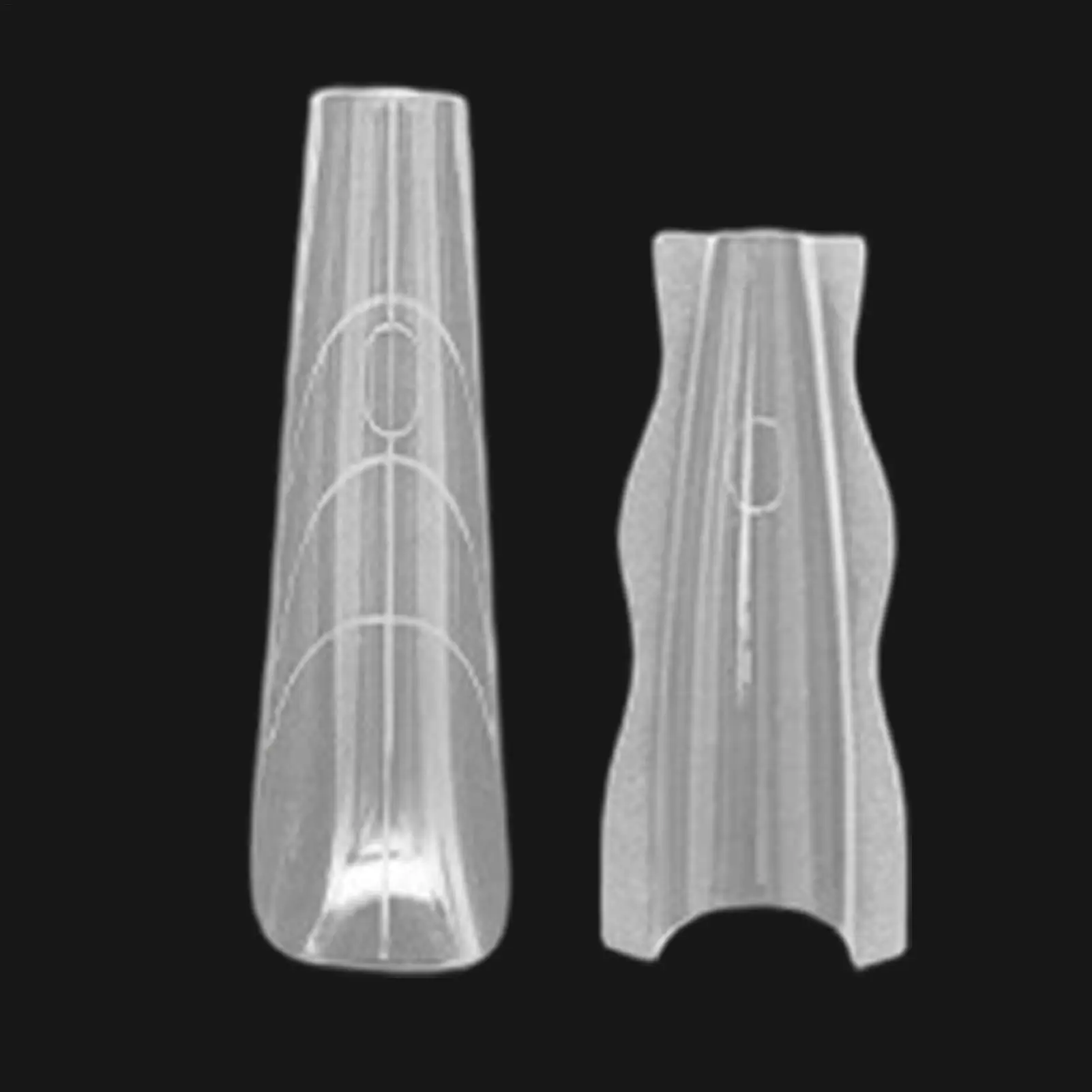 أشكال الأظافر 180 قطعة نصائح الأظافر كاذبة واضح الأظافر تمديد الأشكال العليا ل بولي جيل للأظافر قابلة لإعادة الاستخدام بناء سريع قوالب جل الأشعة فوق البنفسجية