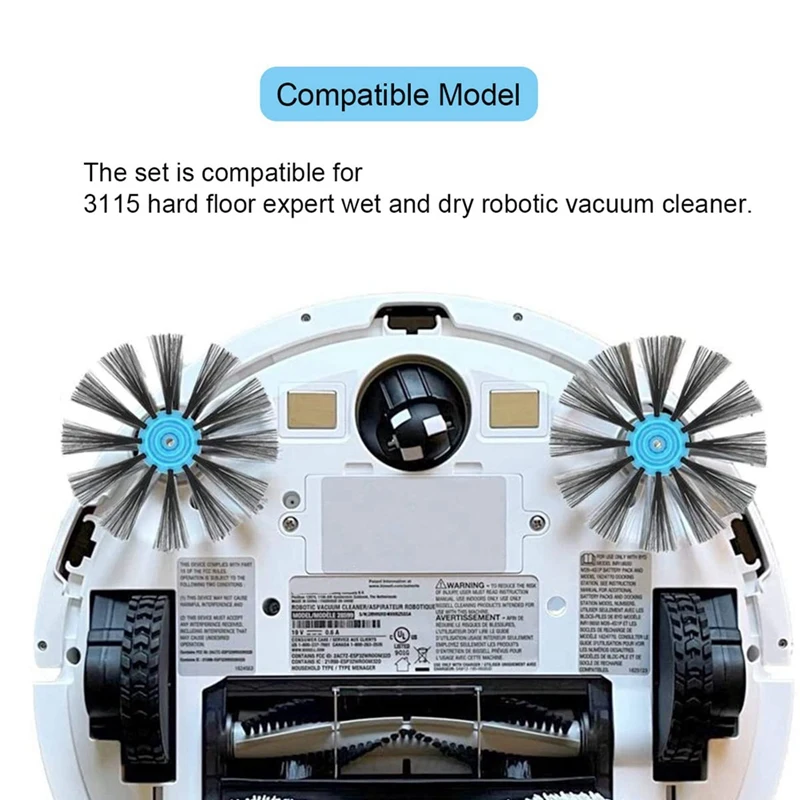 Spazzola principale spazzola laterale filtro HEPA compatibile per Bissell 3115 Robot aspirapolvere parti di ricambio accessori