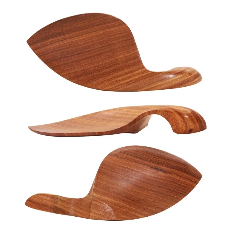 

High-grade 4/4 violin rosewood accessories four-piece set, chin support, string plate, tail nail, string shaft, musical