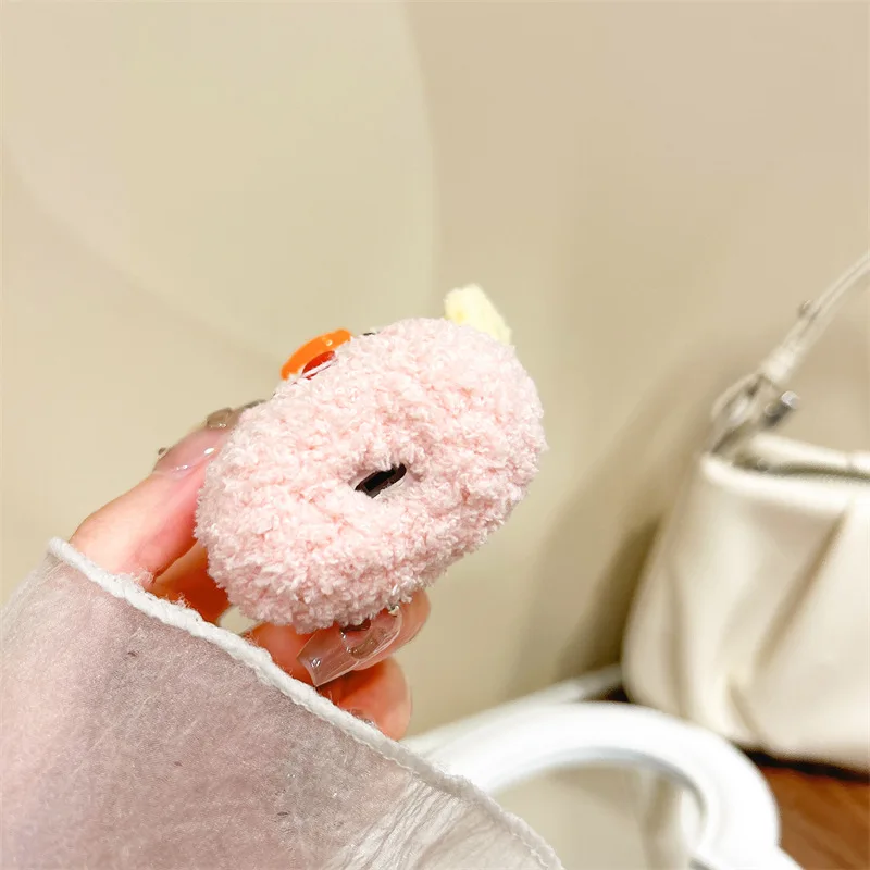 Плюшевая мультяшная утка Бобр планшетофон для AirPods Pro2 Airpod Pro 1 2 3 Bluetooth наушники-вкладыши зарядная коробка защитный чехол для наушников