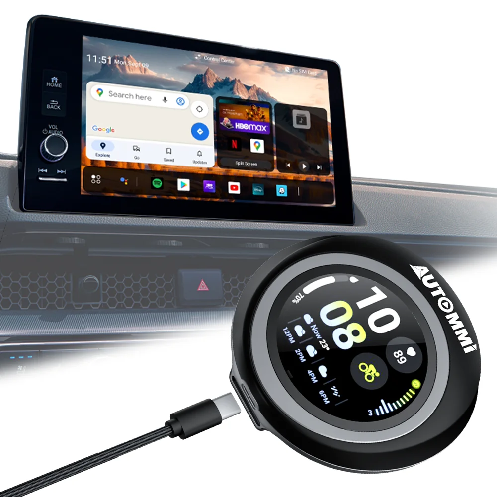 2026 Latest Universal 3 In 1 Wireless CarPlay Android Auto Magic AI Box Touch Screen Plug & Play 8G+128GB 1 Year Warranty
