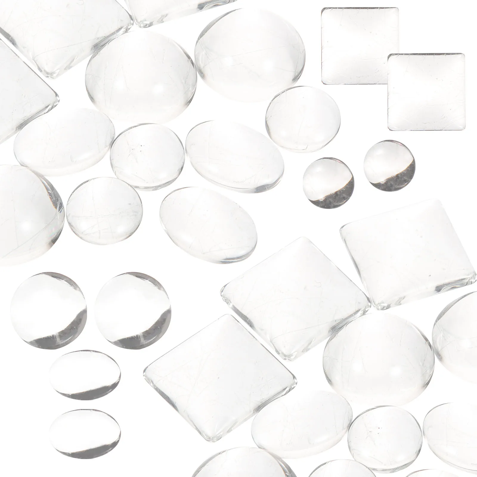 

200pcs Cabochon For Fridge Magnet Craft Clear Transparent Flat Back Multi-Use Craft Domes Materials Round Dome Beads Diy