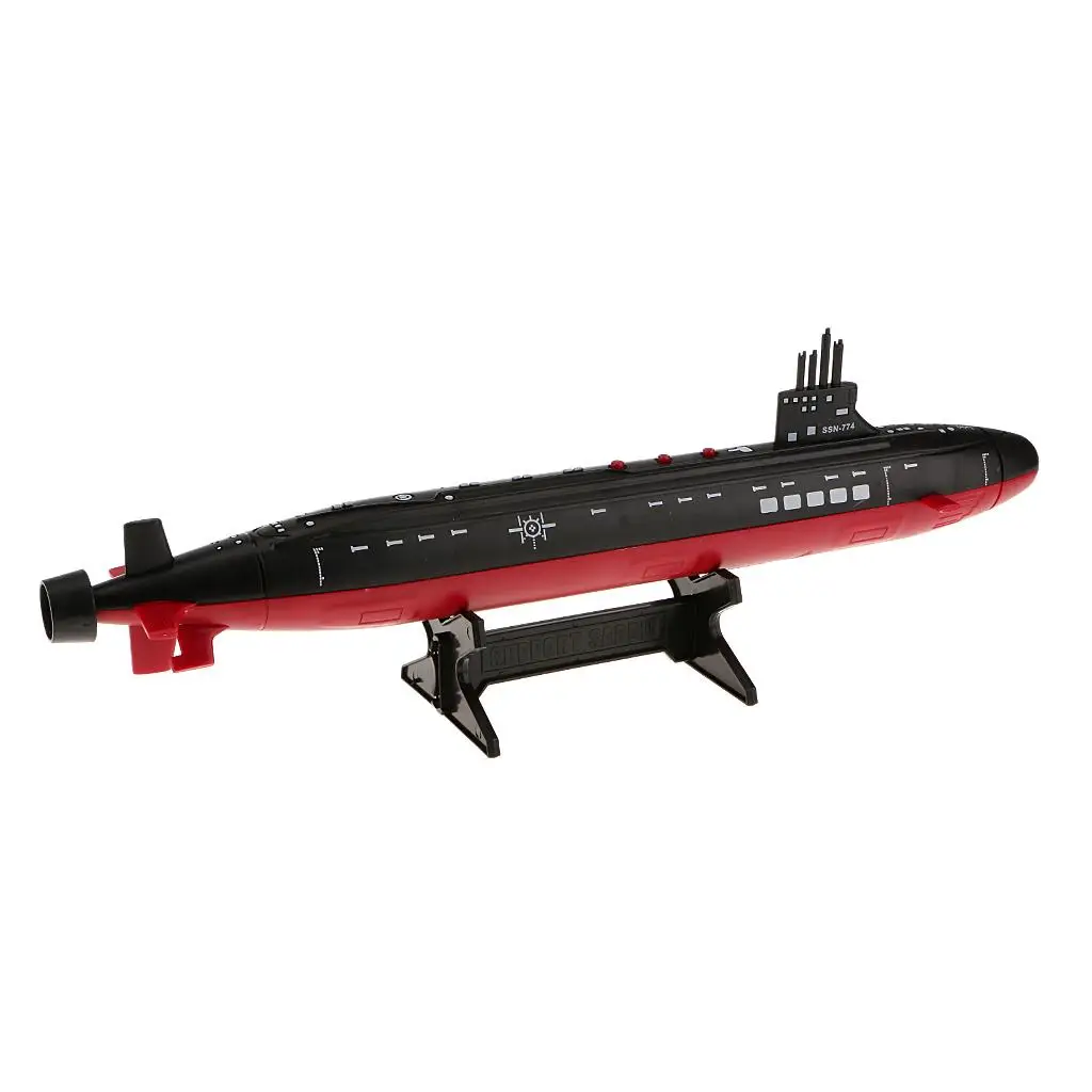 Submarine Model Plastic Collectible Toy Battery Operated Deluxe Display for Miniature Forest Decor