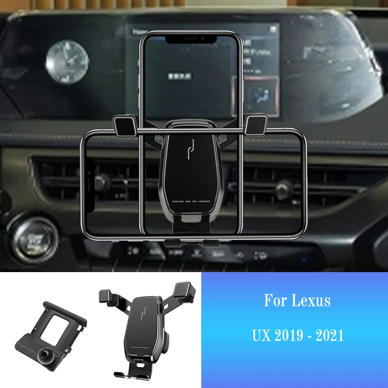 

Car Mobile Phone Holder for Lexus UX200 UX250H UX260H UX 2019-2021 Smartphone Mount Styling Bracket GPS Stand Rotatable Support