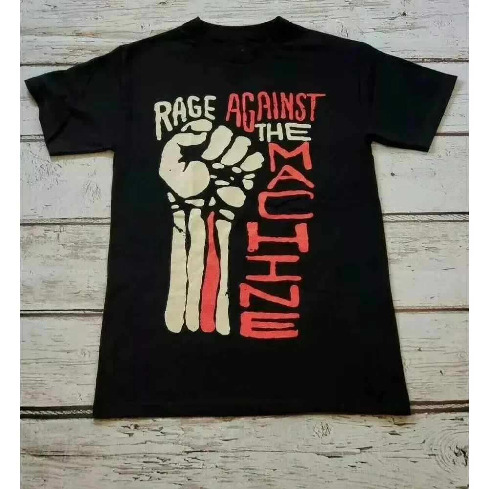 Rage Against The Machine T-shirt Vintage Washed Unisex Oversized Nu Metal Streetwear Soft Cotton Short Sleeve Graphic Top Hot