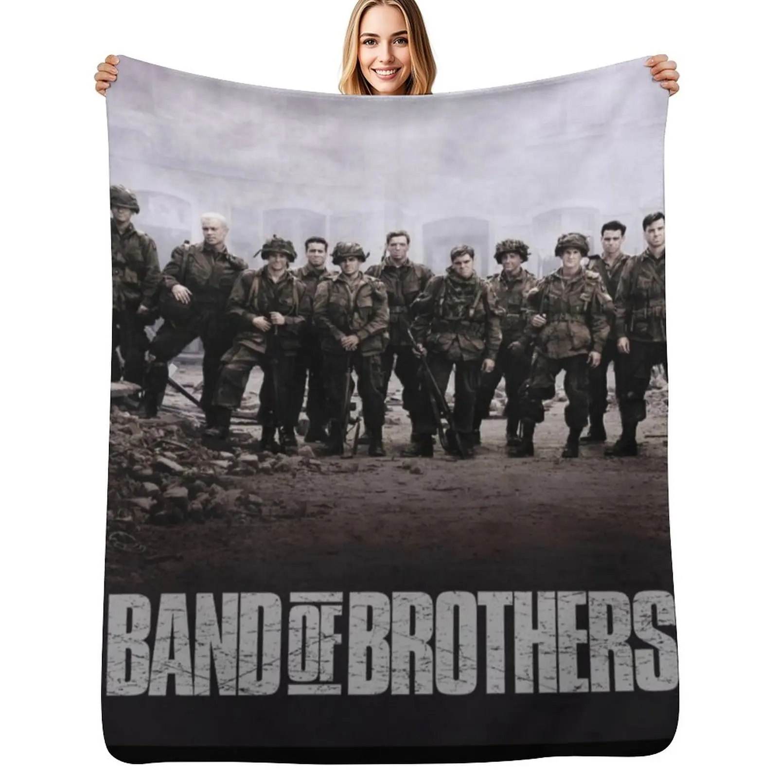 Band of Brothers Throw Blanket Soft Comfort Blanket for Reading Watching TV