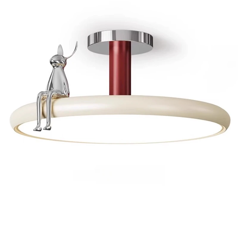 

Full spectrum cream wind bedroom rabbit ceiling light, master bedroom 2025 new children's room chandelier