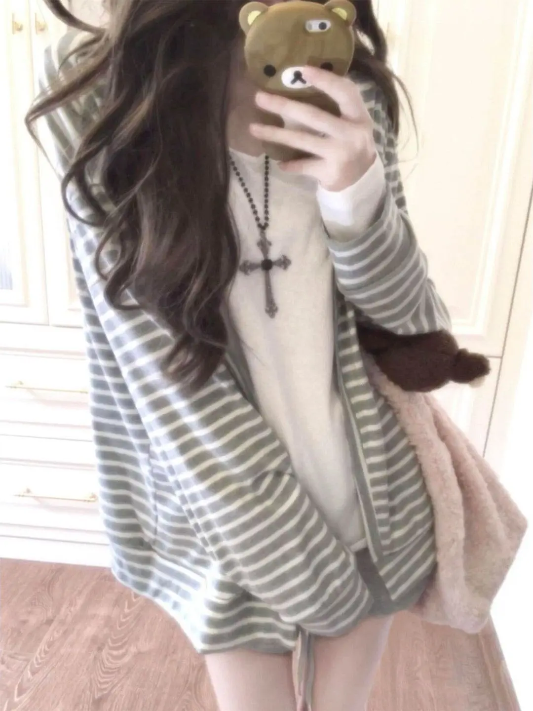 Loose Fit Long Sleeve Women's Cardigan Jacket Thin Casual Striped Outerwear Breathable Early Autumn Versatile Comfortable Top