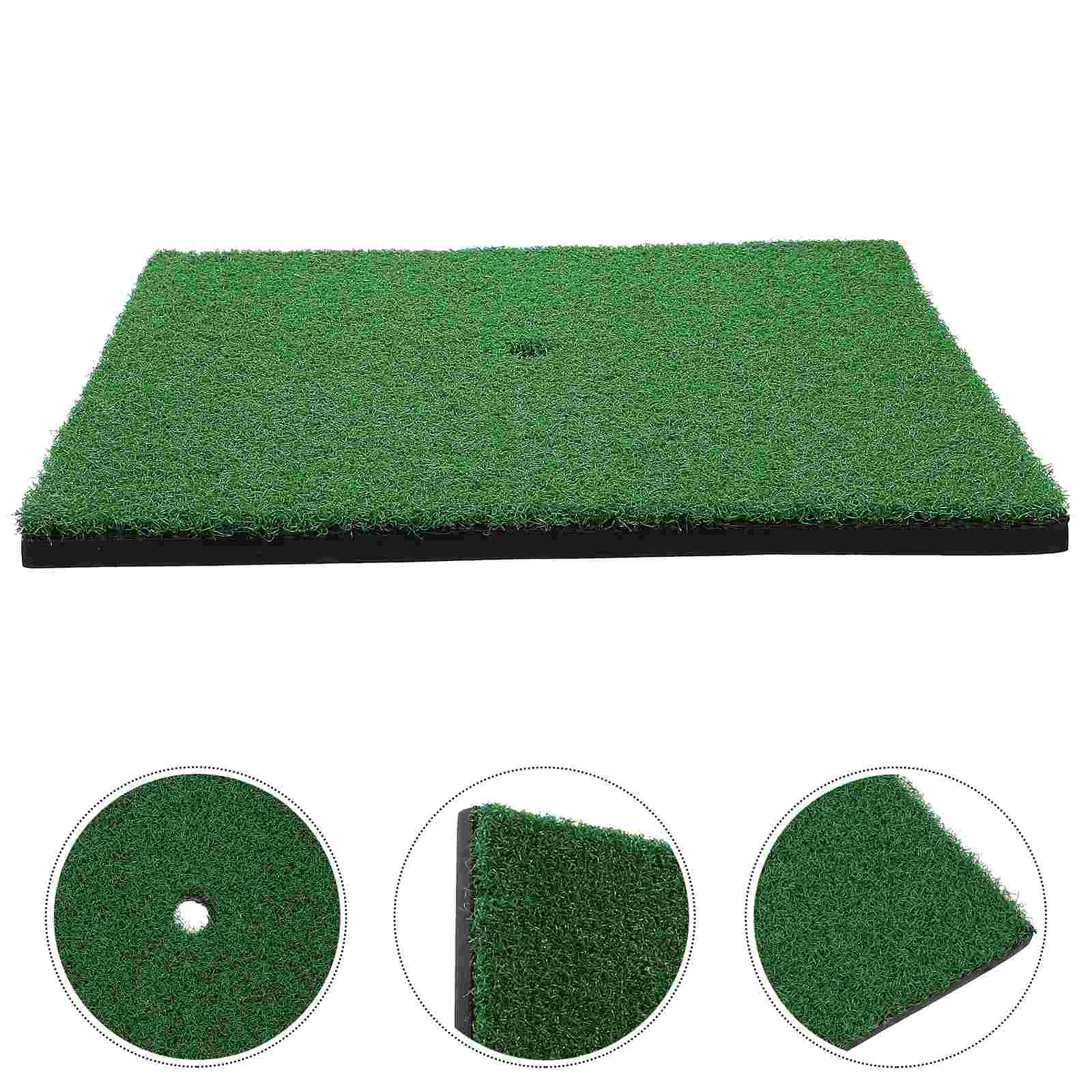 Golf Hitting Practice Pad Artificial Indoor Turf Swing Mat Simulated Grass Mat Golfs Training Mat Hitting Mat For Beginner