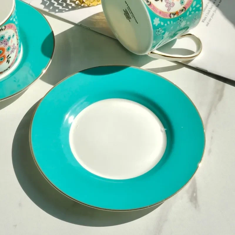 Imagem -06 - Conjunto de Xícara de Café e Pires Porcelana Retro Nórdica Canecas Copos Espresso Criativos Copos de Chá de Luxo