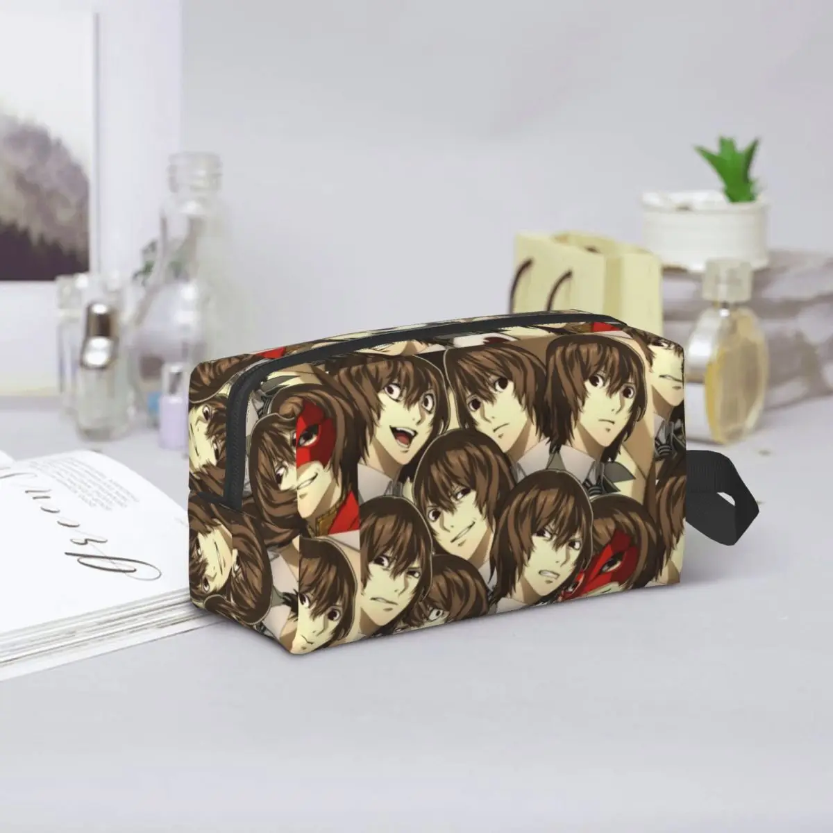 

Many Faces Of Goro Akechi Makeup Bag Cosmetic Organizer Storage Dopp Kit Toiletry Cosmetic Bag Women Beauty Travel Pencil Case