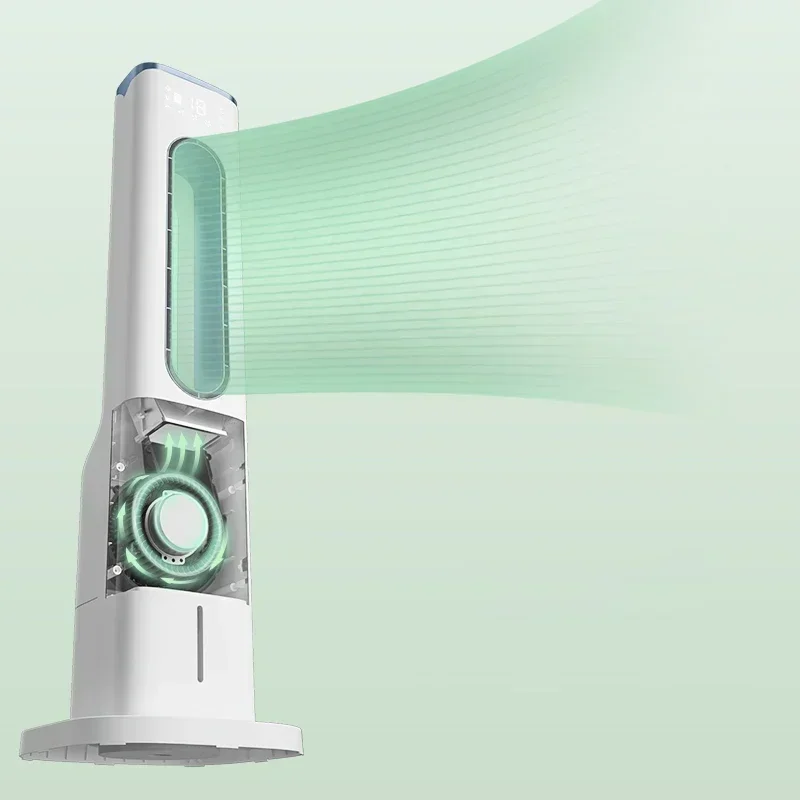 Leaflessエアコンファン、タワータイプ、家庭用水冷ファン、加湿、モバイルエアコン、wy02j