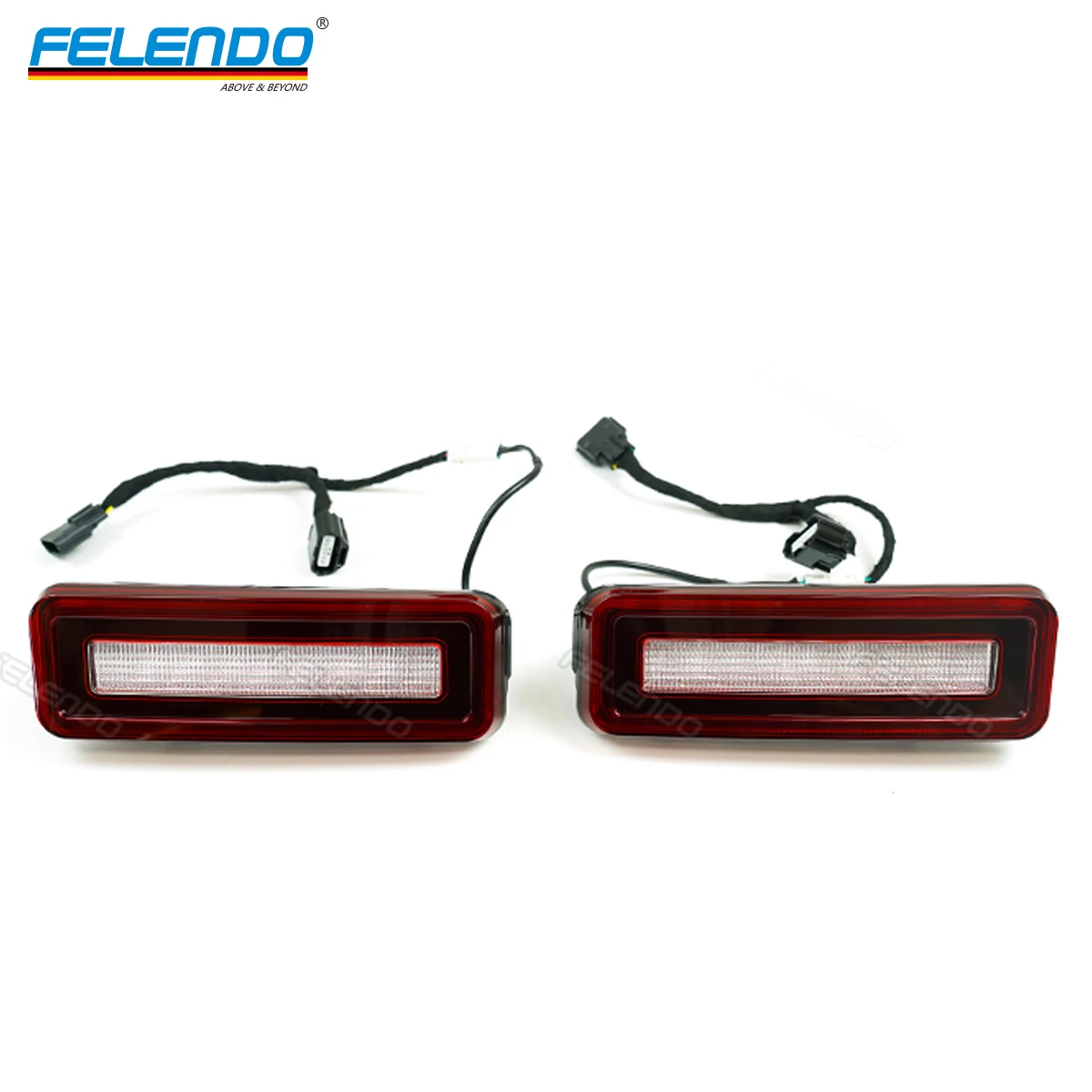 LED Rear Bumper Reflector Tail Brake Stop Lamp Turn Signal Reverse Light Land A Rover Defender 2020+ Car Accessories RED