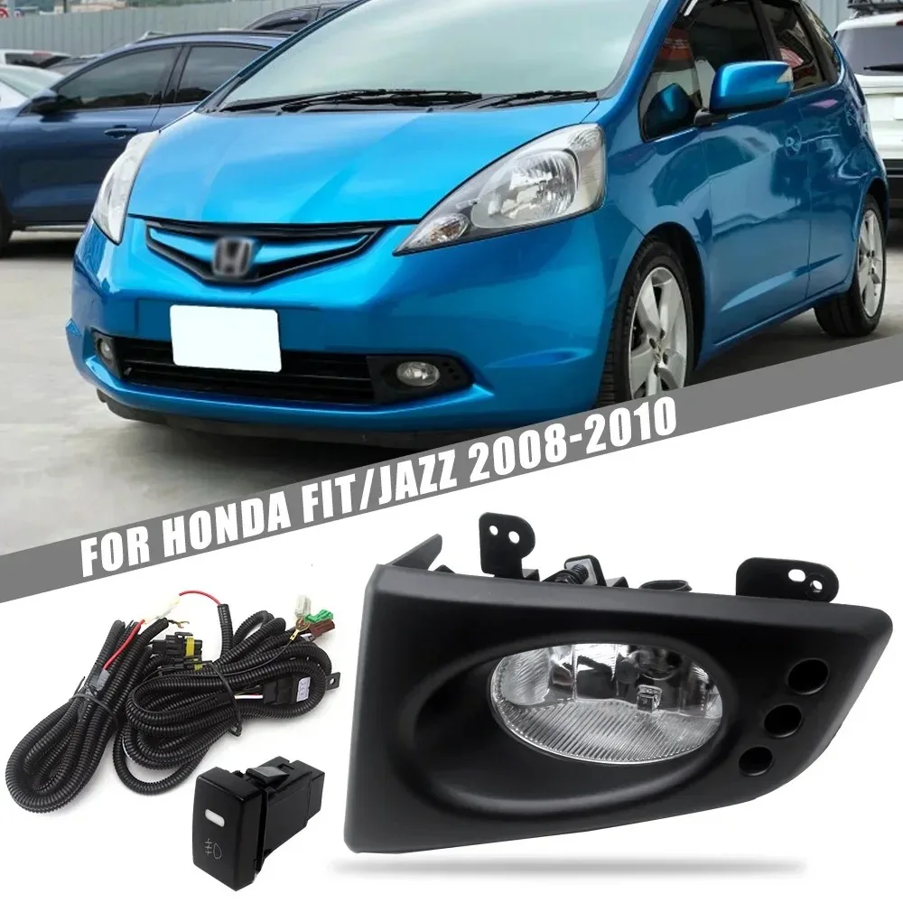 

Противотуманные фары для Honda Fit Jazz 2008-2010 с переключателем и комплектом для установки, пара (левая+правая)