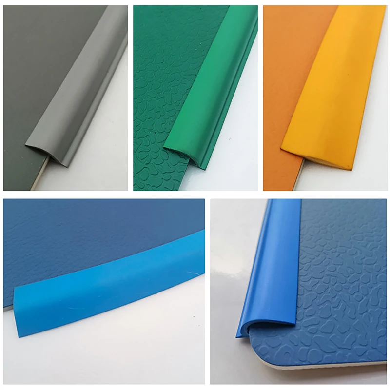 1M PVC Sealing Strip Floor Adhesive Edge Wrapping Carpet Floor Edge Pressing And Sealing Strip Threshold Height Connecting Strip