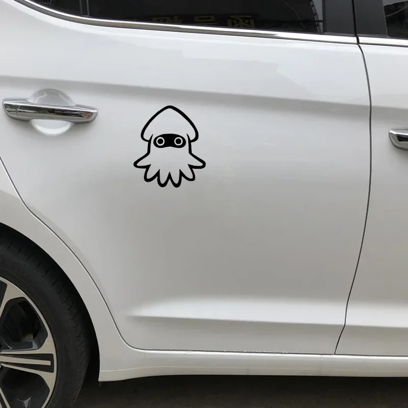 

Car Sticker Cute Little Squid Cartoon Decal Car Decoration Accessories Sticker Waterproof Cover Scratch 15cm*13cm