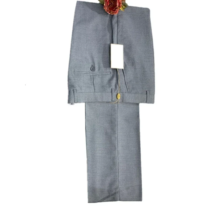 

Fashion New Men's Leisure Boutique Solid Color Business Stretch Pants Casual Slim Fit Trousers