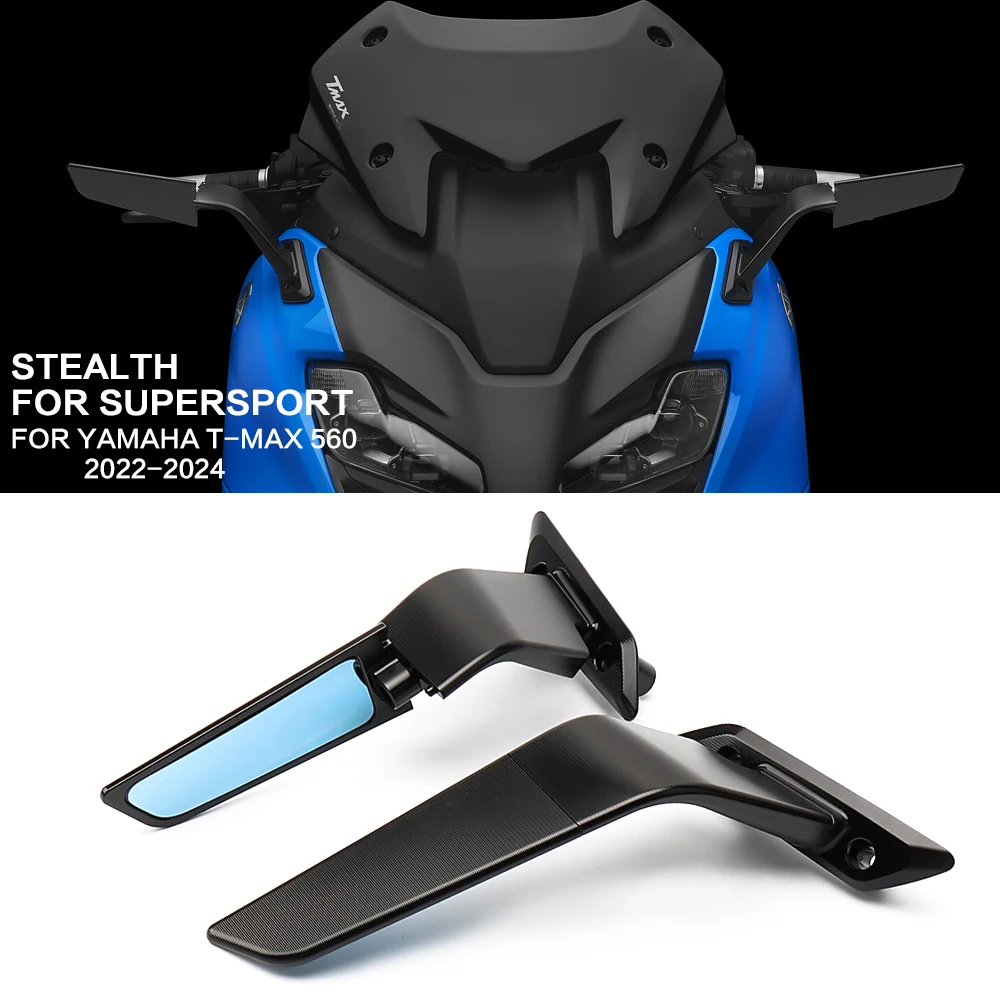 

For YAMAHA T-MAX560 T-MAX 560 TMAX560 New Motorcycle Rear View Mirrors Adjustable Aluminum Mirror Accessories TMAX 560 2022-2024
