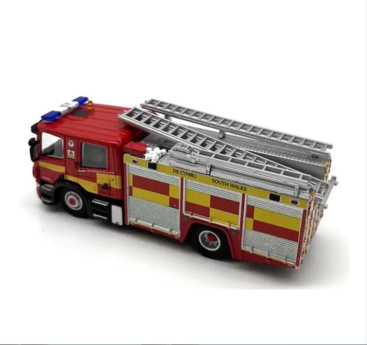 1/76 OO Scale Alloy Car Model CP28 Fire Engine Truck Train Scene Miniature Collection Sand Table Landscape