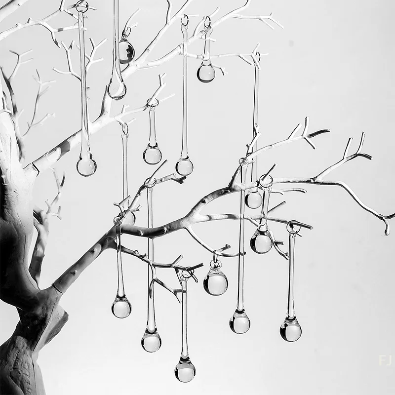 

Piece Set of Sparkling Crystal Raindrop Pendants, Great for Chandelier, Lamp, and Curtain Décor, DIY.