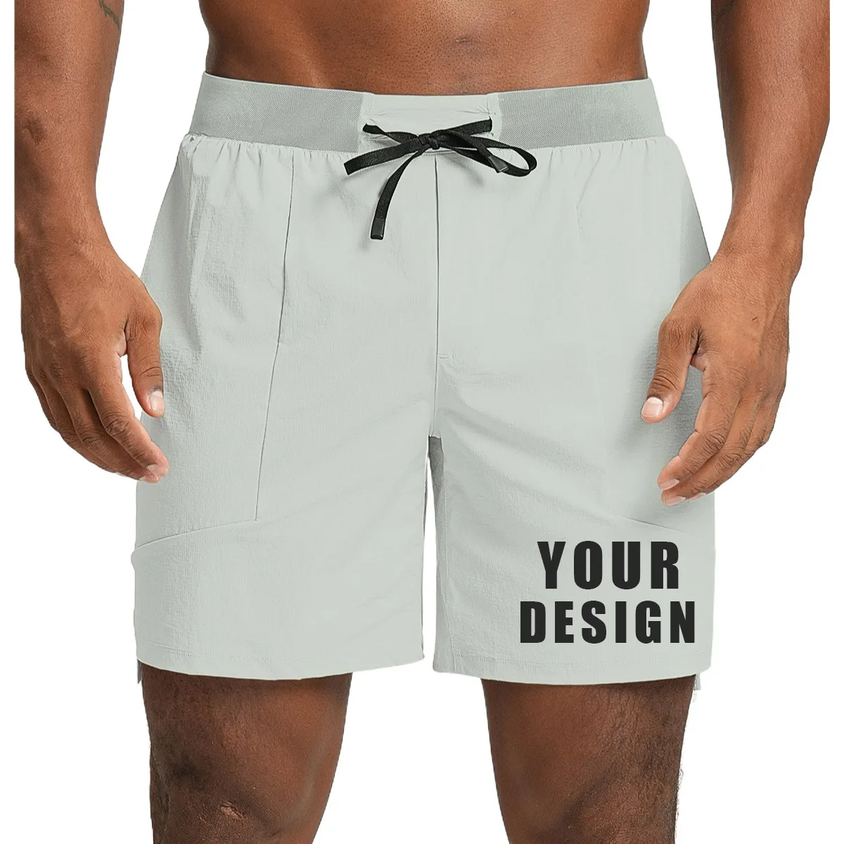 Personalized LOGO custom men's skin-friendly and breathable sports quick-drying anti-splashing fitness running tennis shorts