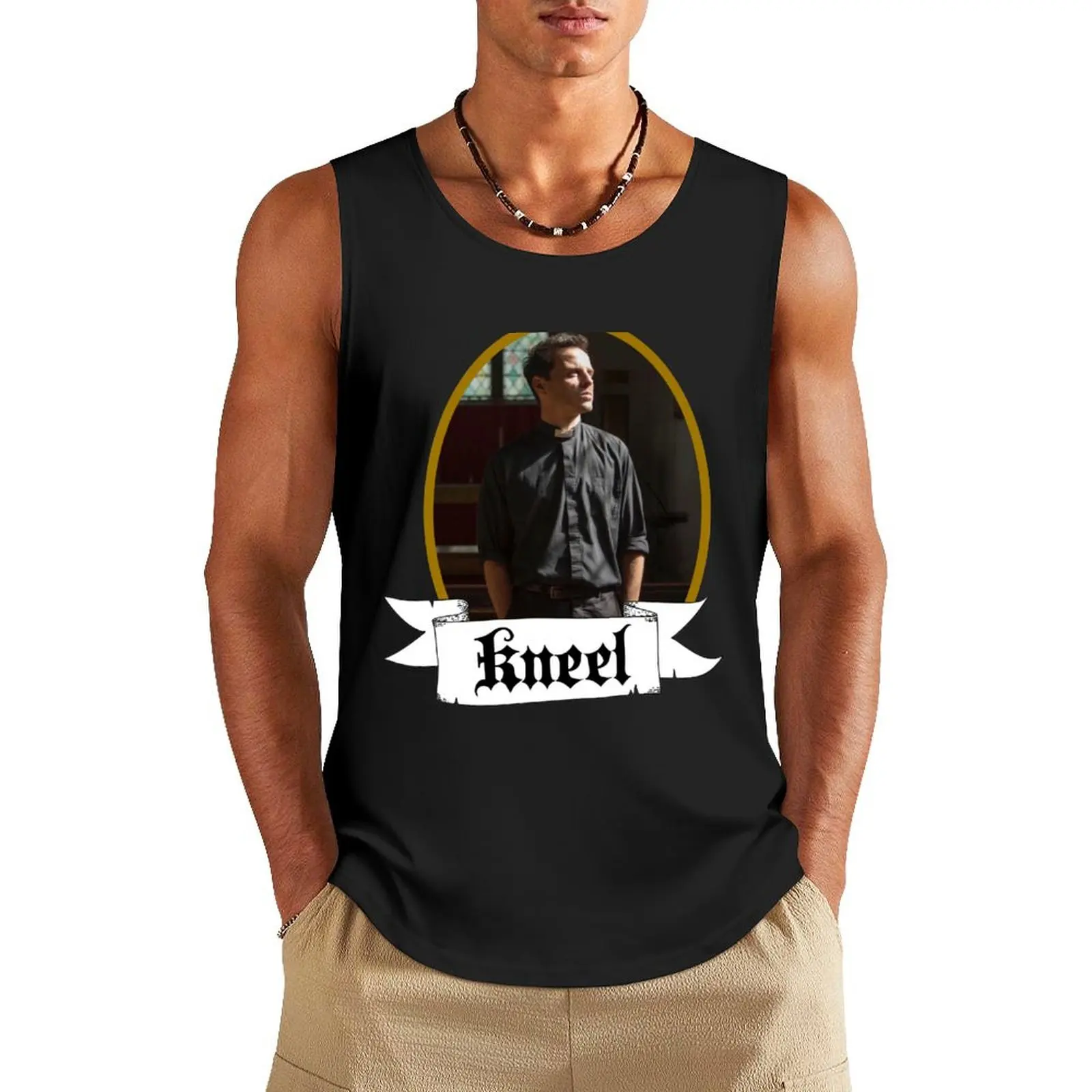 

Fleabag sexy priest #3 Tank Top gym shirt man Men's sports t-shirt