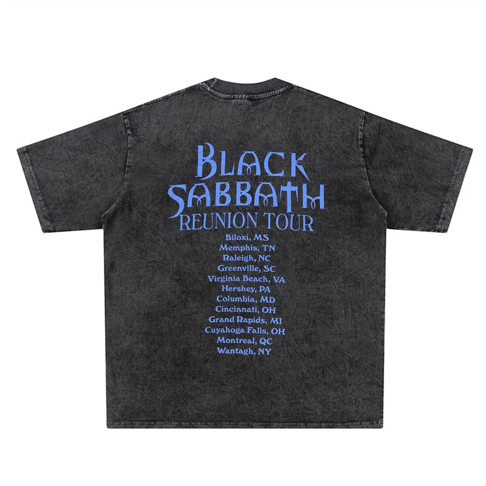  the Last Supper Men's T-shirt Digital Direct Spray Washed Vintage Style Cotton round Neck Short Sleeve Top