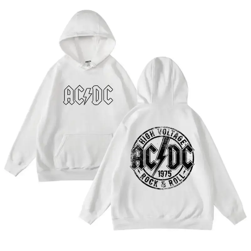 European and American Rock Metal Band ACDC Autumn and Winter Hooded Sweater Men and Women with The Same Pullover Hoodie