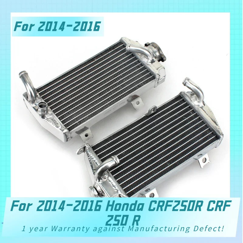 Left side & Right Side of Aluminum Radiator For 2014-2016 Honda CRF250R CRF 250 R  Cooler Cooling Coolant 2014 2015 2016