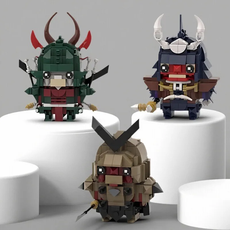 

MOC Popular Anime Series Creative God Demon General 3 in 1 Building Block Models Children's Boys' Educational Toys Gift Ornament