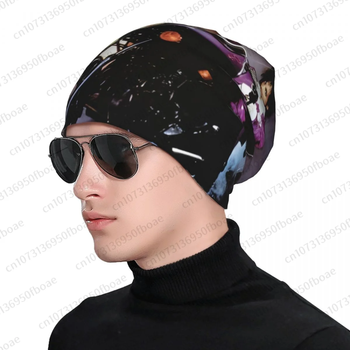 Prince Rogers Nelson Singer Beanies Cap Unisex Soft Thin Knitted Outdoor Knit Bonnet