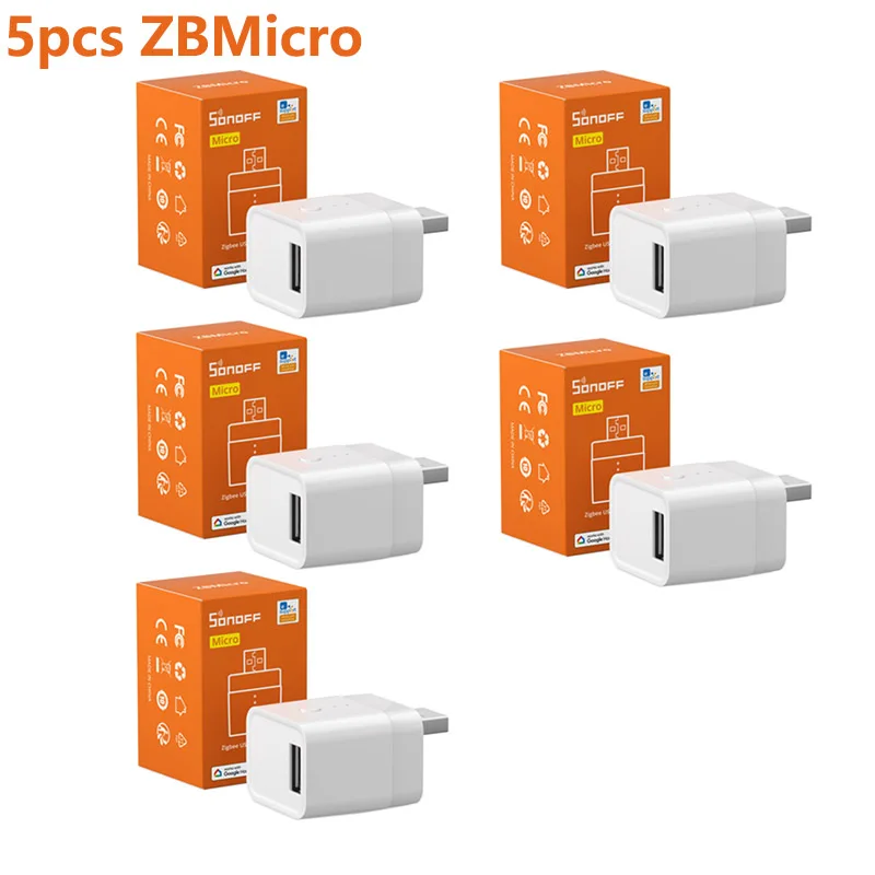 

Sonoff ZBMicro Zigbee Micro USB Intelligent Switch Support Fsat Charging Smart Home Automation Via eWeLink Google Alexa