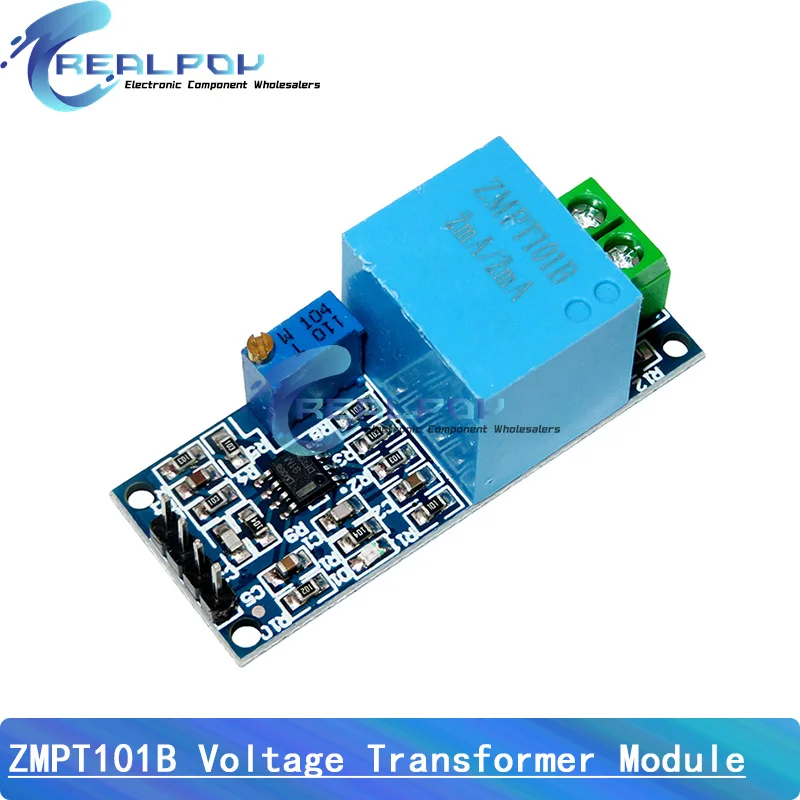 ZMPT101B Czujnik napięcia wyjściowego AC modułu aktywnego jednofazowego transformatora napięcia dla Arduino Mega zmpt101b 2mA