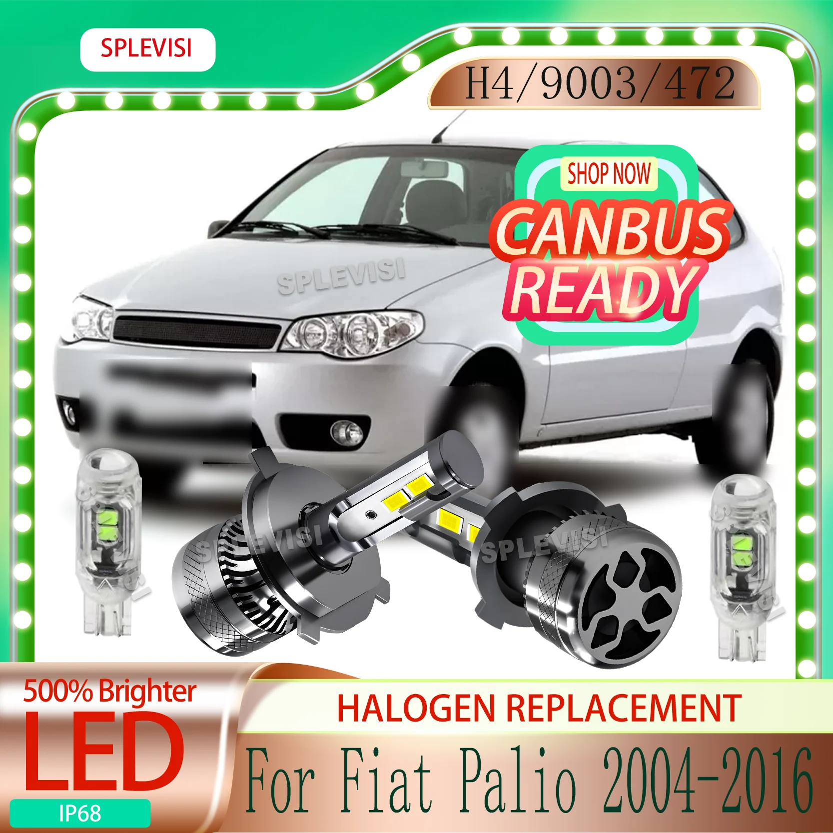 

Featuring advance 3570 CSP technology built-in load resistor LED 12V For Fiat Palio 2004 2005 2006 2007 2008 2009 2010 2011-2016