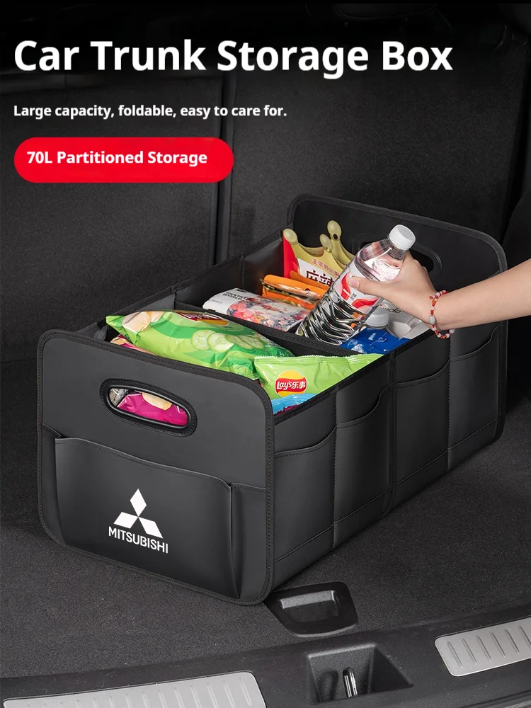 

Car Trunk Foldable Large Capacity Storage Box For Mitsubishi Outlander Pajero Asx Lancer EX Evolution X L200 Ralliart Triton