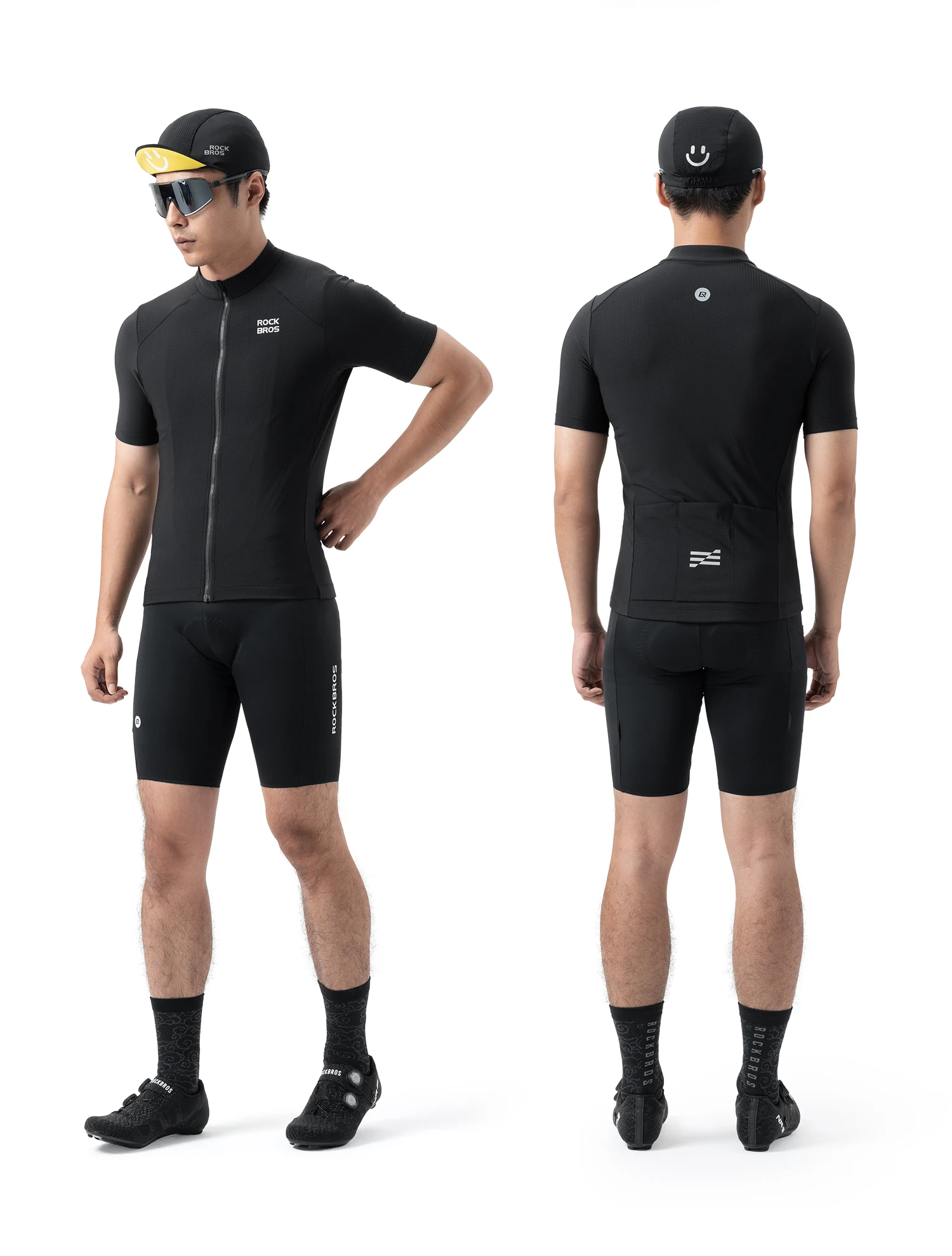 ROCKBROS Radtrikot Herren Sommer Atmungsaktiv Schnelltrocknend Fahrradshirt Leichtes Feuchtigkeitsableitendes MTB Rennrad T-Shirt – Detail 14