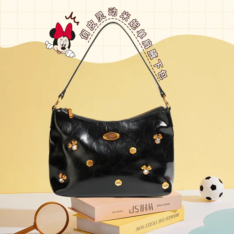 Torebki i torebki Disney Mickey luksusowe torby z bawełny dla kobiet duża pojemność Kawaii torba na ramię Crossbody ładny portfel z Anime