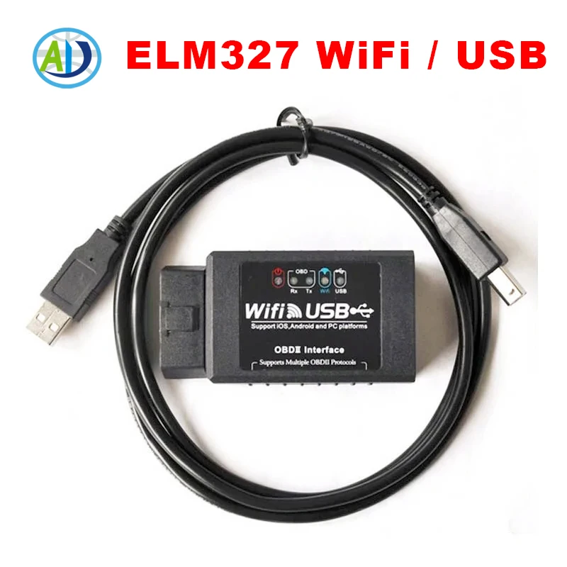 ELM327 WIFI USB Car OBD2 Scanner Code Reader For CAN KWP2000 For Benz Ford Mazda Toyota Nissan OBDII EOBD Auto Diagnostic Tool
