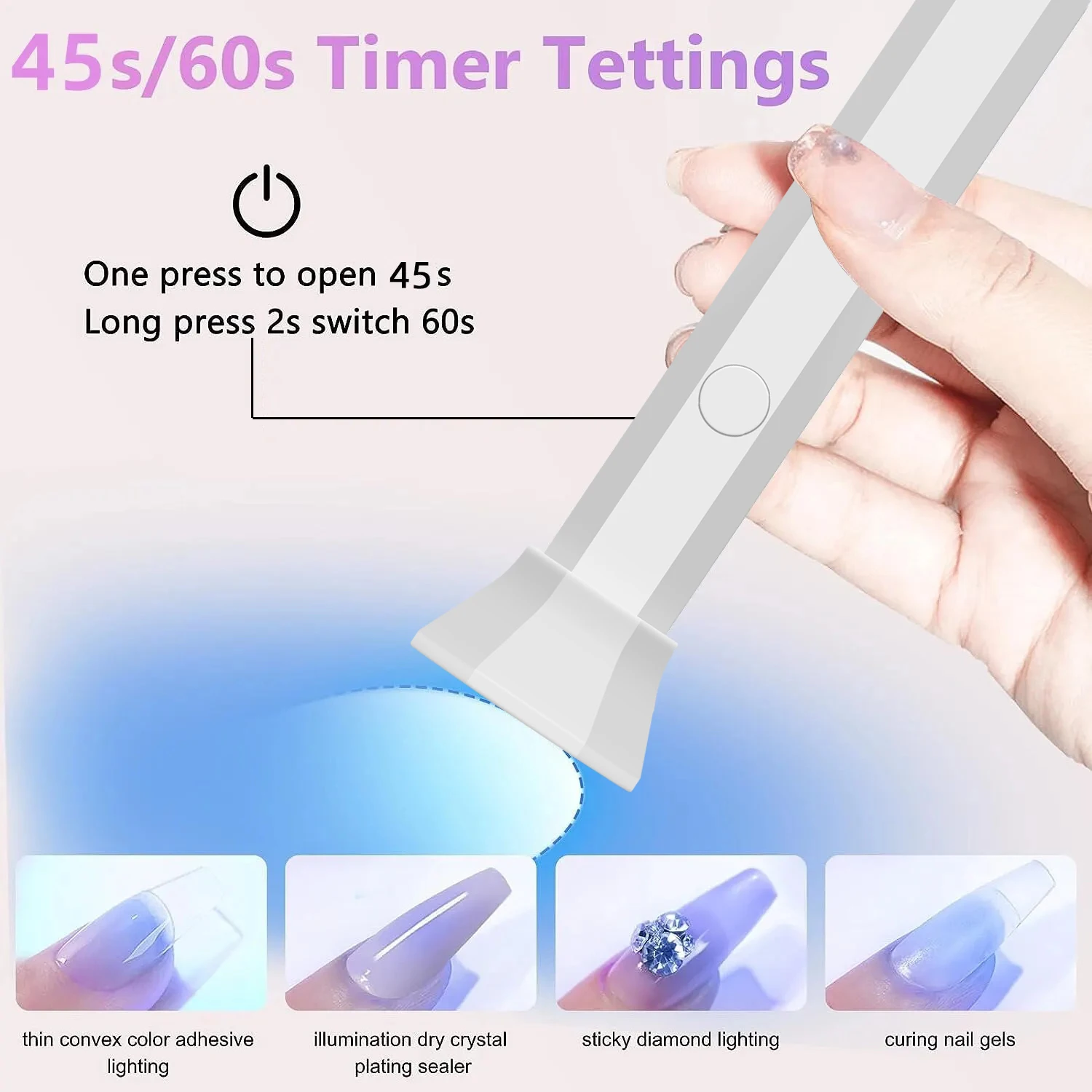 LINMANDA 18W Mini UV LED Nail Lamp Portable Nail Lamp Fast Drying Curing Light for Gel Polish No Black Hands 6 Lamps UV Lamp