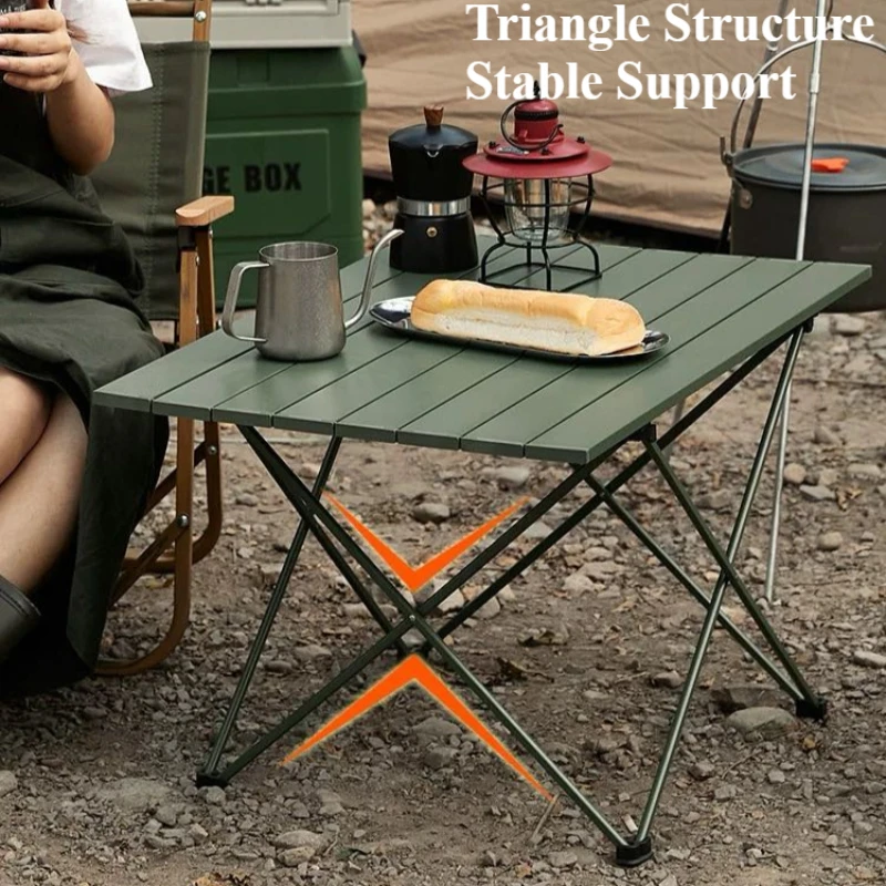 Outdoor Folding Table, Ultra Light Camping Hiking Picnic Barbecue Table Backpack Aluminum Alloy Small Table Coffee Table